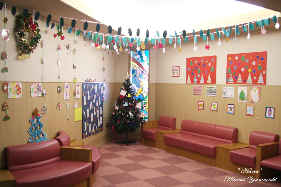 2008年冬　小児病棟の壁面飾り