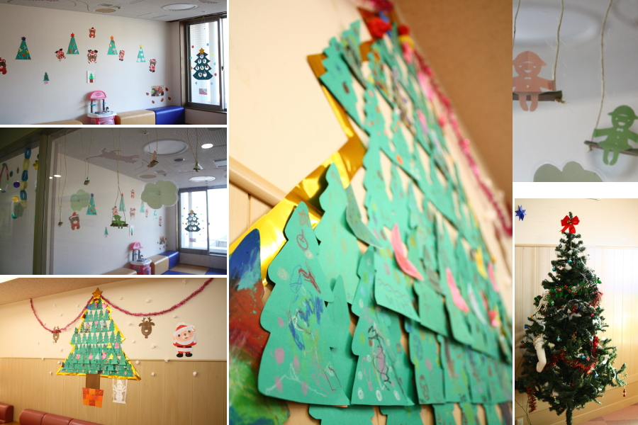 小児病棟の壁面飾り2011クリスマス